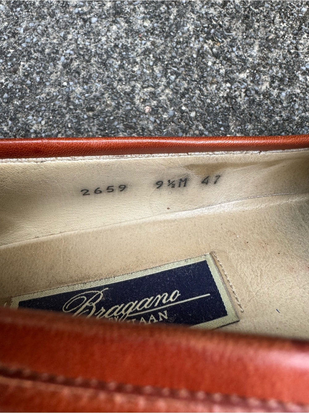 Bragano by Cole Haan Cognac Tan Italian Leather Penny Loafers 9.5M Style 2659 - Picture 5 of 16